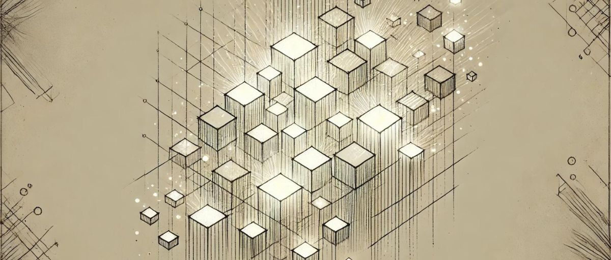 A minimalist art deco image of a clean grid with a hand-drawn, sketchy style. Glowing squares gently slide into place with a softer, more organic appearance, resembling hand-drawn animation. The lines are slightly irregular to create a sketch-like feel, while maintaining clarity and simplicity. Art deco aesthetic with a focus on a hand-drawn, animated style--- what is data imputation by Talbot West